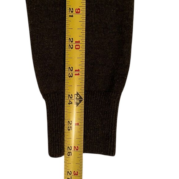 LAUREN Ralph Lauren Dark Gray Horsebit Buckle Boat Neck Sweater Size M Medium - Picture 12 of 13